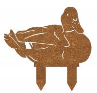 Sitting Duck Silhouette in a Rustic Finish