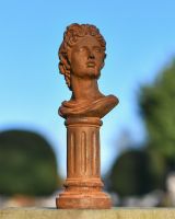 Rustic "Roman Bust" Garden Sculpture 