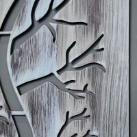 Close-up o fthe Tree Design on the Wall Art