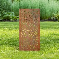 Rustic Zebra Print Garden Screen