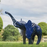 "Sambaku" Garden Elephant Sculpture in Situ