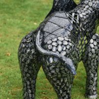 View of the Back of the "Sambaku" Garden Elephant Sculpture