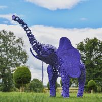 "Sambaku" Garden Elephant Sculpture in Situ