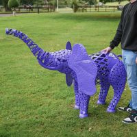 "Sambaku" Garden Elephant Sculpture to Scale