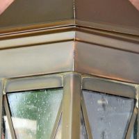 Close-up of the Brass Finish on the Lantern