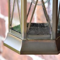 Close-up of the Antique Brass Finish