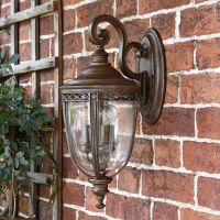 Top Fix Bronze Wall Lantern in Situ