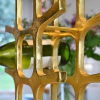 Close up of side view of "Kempton House" Wine Rack 