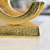 Close up of Wine Rack in Gold with Base 