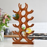 Rustic "Branches" Wine Rack in Kitchen Setting 