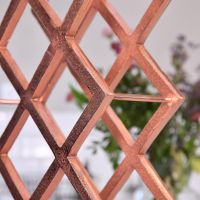 Side view of Wine Rack in Copper 