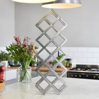 "Geometric Grid" Wine Rack in Kitchen 