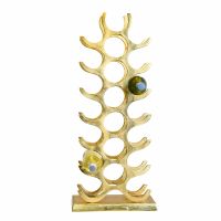 Gold "Tree" 21 Bottle Wine Rack 