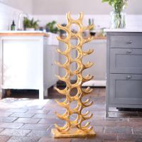 "Tuscany" Gold Wine Rack 