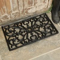 "Clarence" Rectangle Doormat- Black