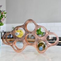 Copper "Cloud" Wine Rack 