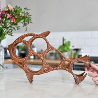 Rustic "Fish" Wine Rack in Kitchen 
