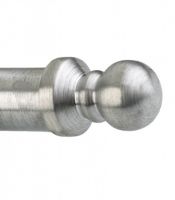 Brushed Chrome Stair Rods With Ball Finial - 12mm