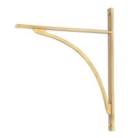 Satin Brass "Appleton" Traditional Arched Shelf Bracket - 314mm x 250mm