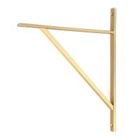 Satin Brass "Claremont" Traditional Shelf Bracket - 314mm x 250mm