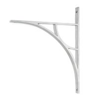 Satin Chrome "Ascension" Arched Crescent Shelf Bracket - 314mm x 250mm