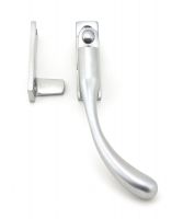 Satin Chrome Night-Vent Locking Window Fastener - Right Handed