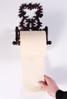 “Juliette” Rustic Heart design Toilet roll holder