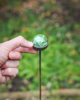 Scale image of green marble suncatcher garden ornament