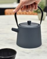 Scale image of Slate Grey "Kurume" Japanese Style Teapot