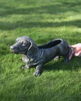 Scale image of dachshund planter