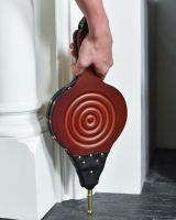Traditional Rounded Wooden & PU Leather Fire Bellows Scale