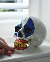 Scale image of skull ornament
