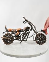 scale image of industrial home decor sculpture
