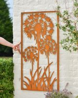 Scale image of rustic garden wall art