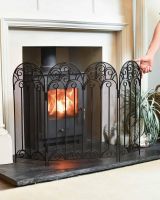 Scale Shot of "French Victoriana" Black Fire Guard