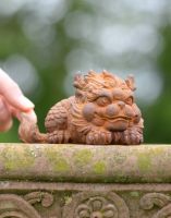 Rustic Cast Iron "Chinese Pixiu" Garden Sculpture 