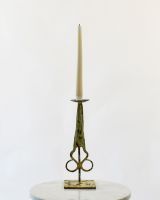 Recycled Iron Scissors Candlestick