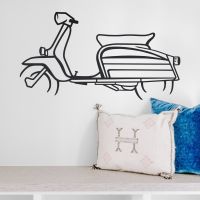 Steel Lambretta Scooter Wall Art 