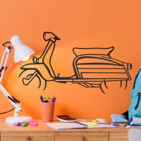 Steel Lambretta Scooter Wall Art 