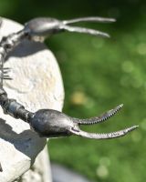 Close up of Scorpion Recycled Metal Sculpture Pincers