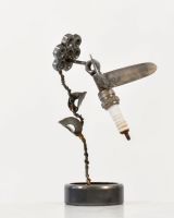 Spark Plug Hummingbird Recycled Metal Ornament