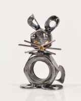 "Basil" The Mouse Scrap Metal Sculpture
