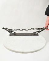 Scale image of "Tug Of War" Scrap Metal Sculpture