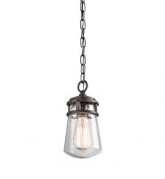 "Elmwood" Vintage Bronze Seeded Glass Chain Hanging Light