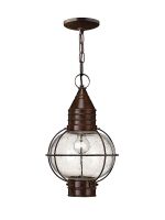 Seeded Glass Onion Hanging Light