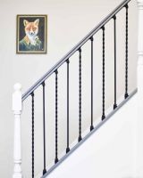 Matte Black "Enfield" Steel Stair Spindles 