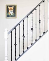 Set of Two Plain and Decorative Spindles 