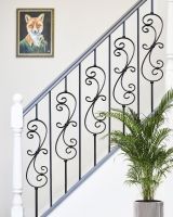 Set of Two Matte Black Spindles In Situ 