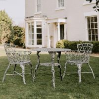 "Ascott" Table & Chair Set in Antique Cream 