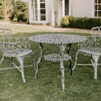 "Ascott" Table & Chair Set in Antique Cream 